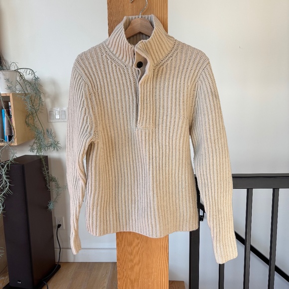 High Collared Wool Sweater - Picture 1 of 8